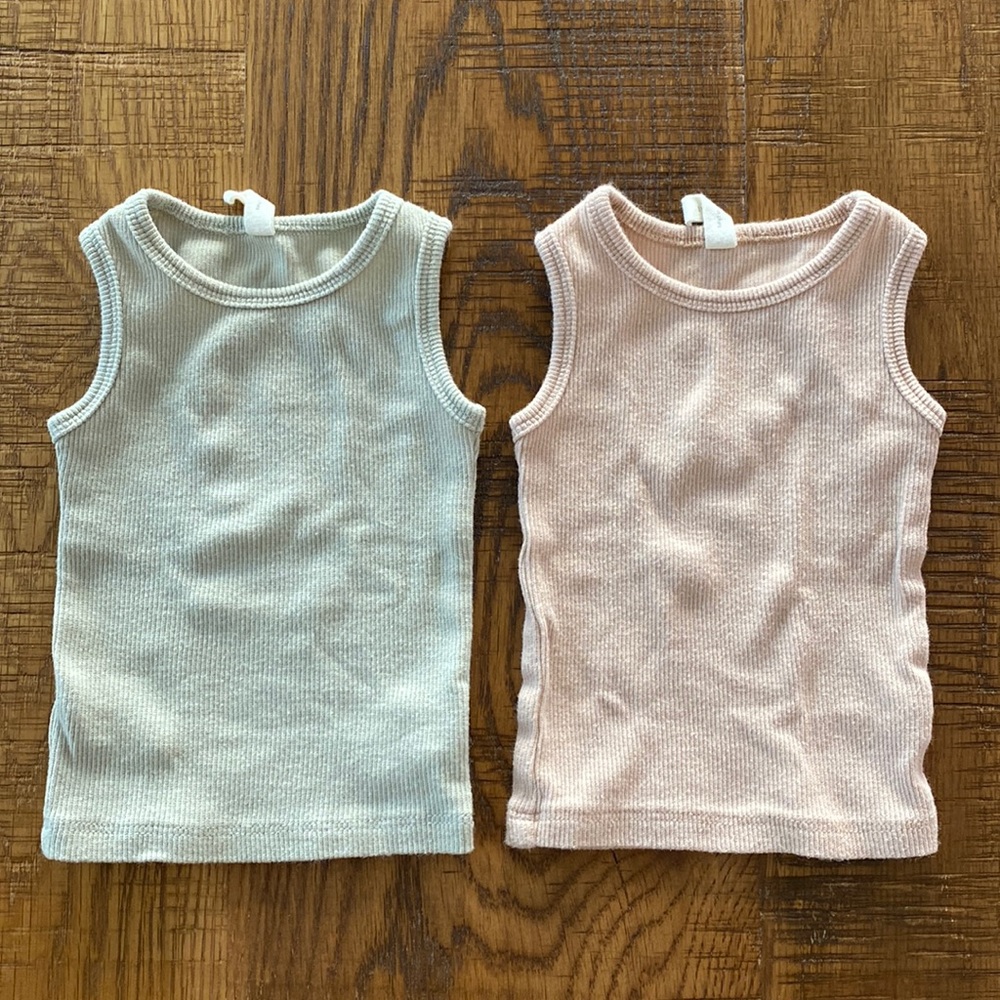 QUINCY MAE organic ribbed tank tops